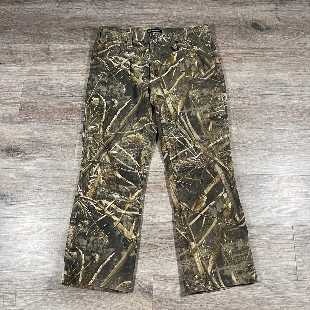 Realtree‎ Men's Pants Camo Hunting Outdoors Tactical 36x30 Brown